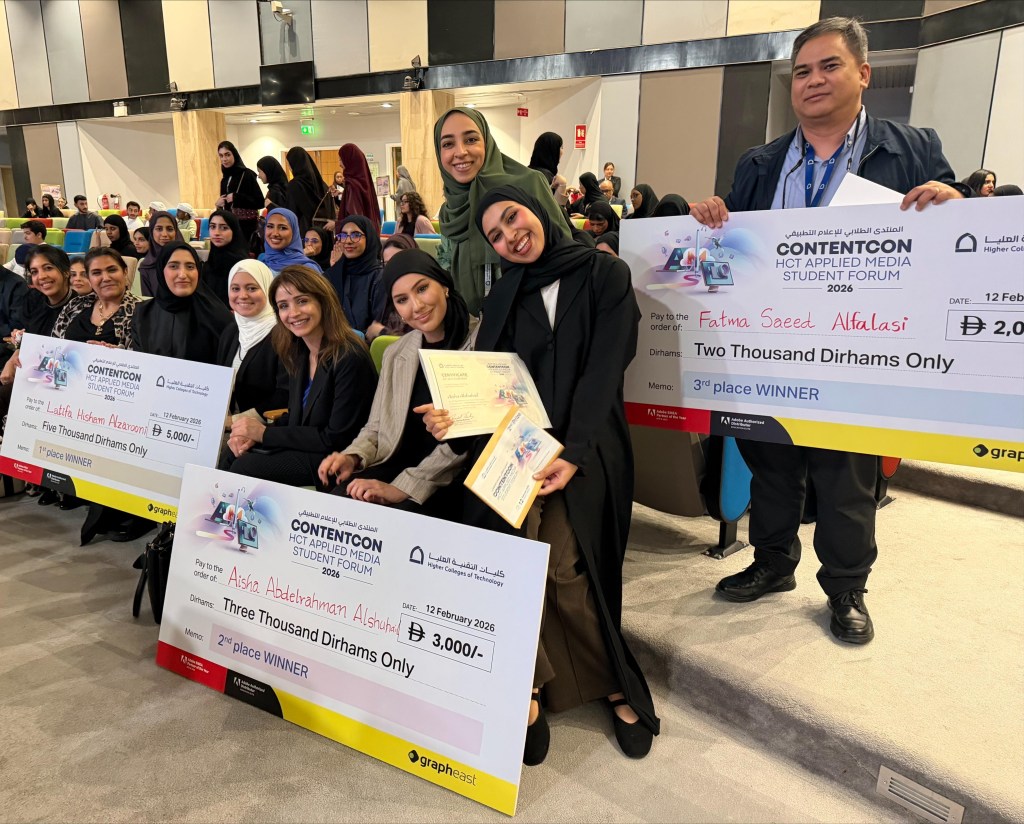 HCT Sharjah Sweeps Top Three at CONTENTCON Applied Media Student&nbsp;Forum!